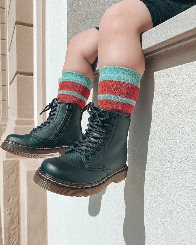Botas con cordones de cuero Softy T 1460 para niños pequeños Botas con cordones de cuero Softy T 1460 para niños pequeños