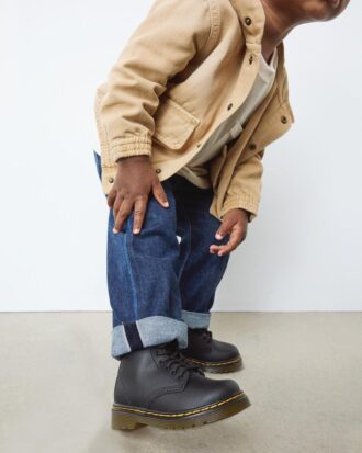 Botas con cordones de cuero Softy T 1460 para niños pequeños