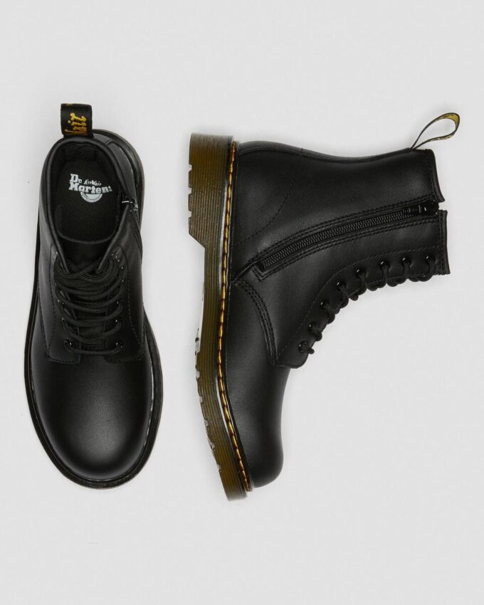 Botas con cordones de cuero suave 1460 para jóvenes Botas con cordones de cuero suave 1460 para jóvenes