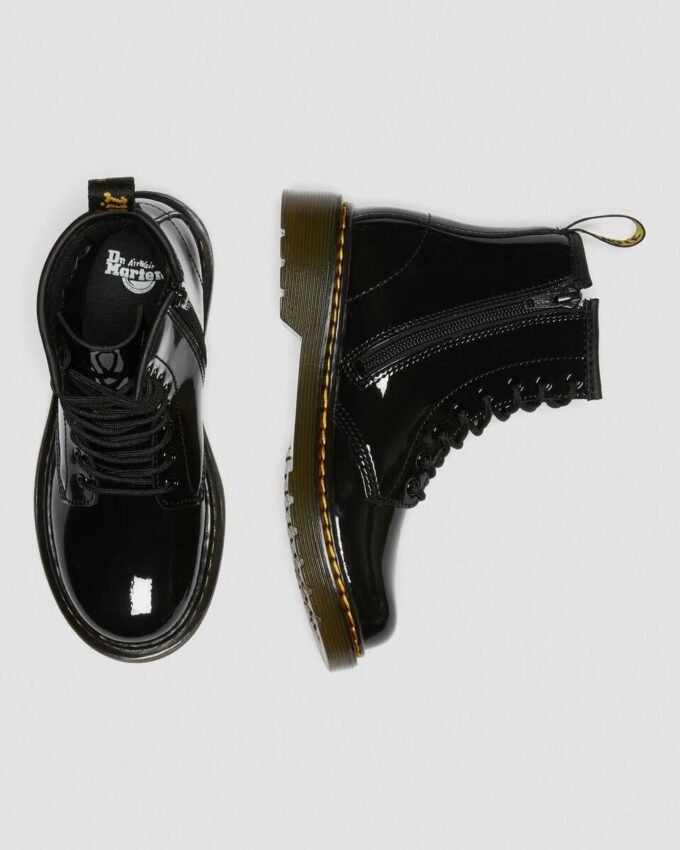 Botas con cordones de Patent Leather 1460 para niños Botas con cordones de Patent Leather 1460 para niños