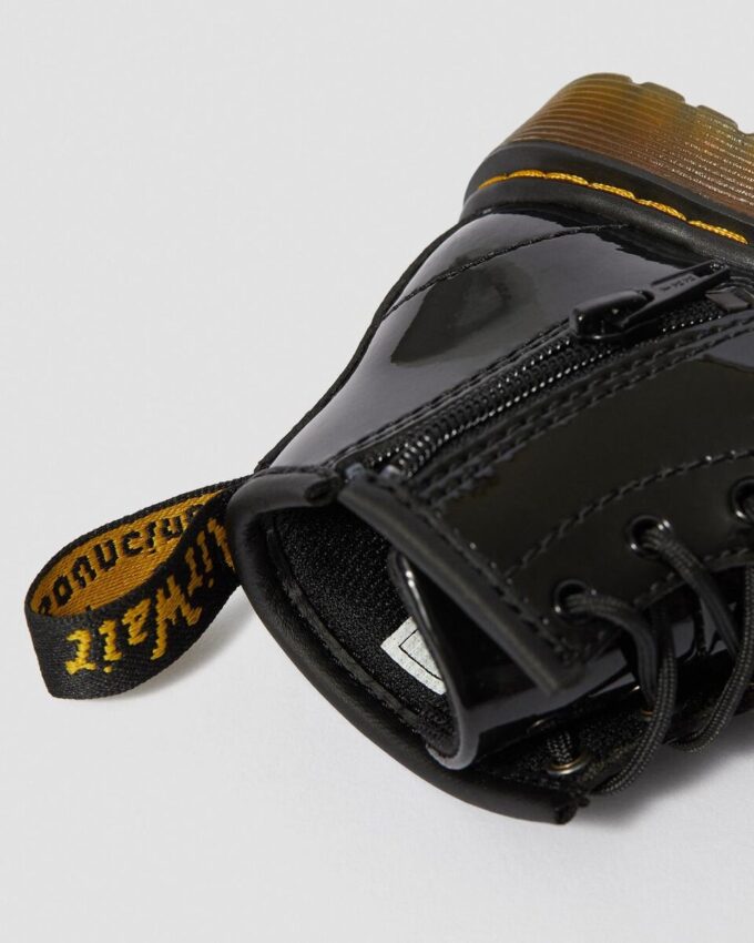 Botas con cordones de Patent Leather para bebés 1460 Botas con cordones de Patent Leather para bebés 1460