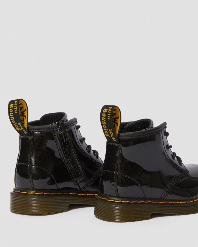 Botas con cordones de Patent Leather para bebés 1460 Botas con cordones de Patent Leather para bebés 1460