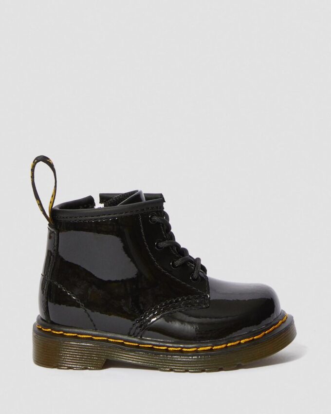 Botas con cordones de Patent Leather para bebés 1460 Botas con cordones de Patent Leather para bebés 1460