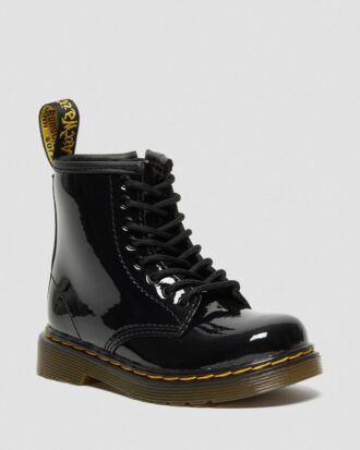 Botas con cordones de Patent Leather para niños pequeños 1460