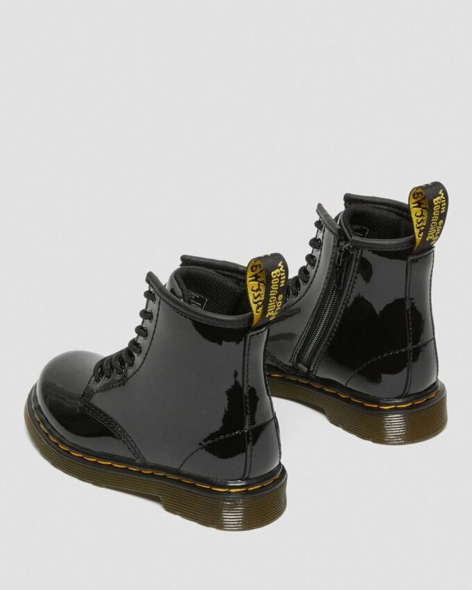 Botas con cordones de Patent Leather para niños pequeños 1460 Botas con cordones de Patent Leather para niños pequeños 1460