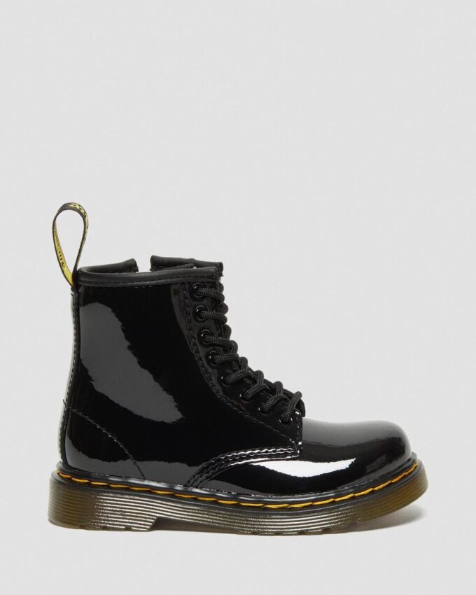 Botas con cordones de Patent Leather para niños pequeños 1460 Botas con cordones de Patent Leather para niños pequeños 1460