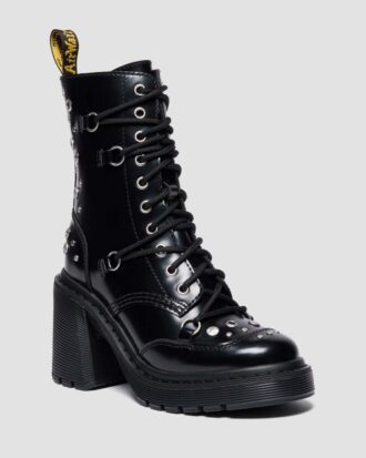 Botas con tacón acampanado y tachuelas CHESNEY en piel Buttero Botas con tacón acampanado y tachuelas CHESNEY en piel Buttero