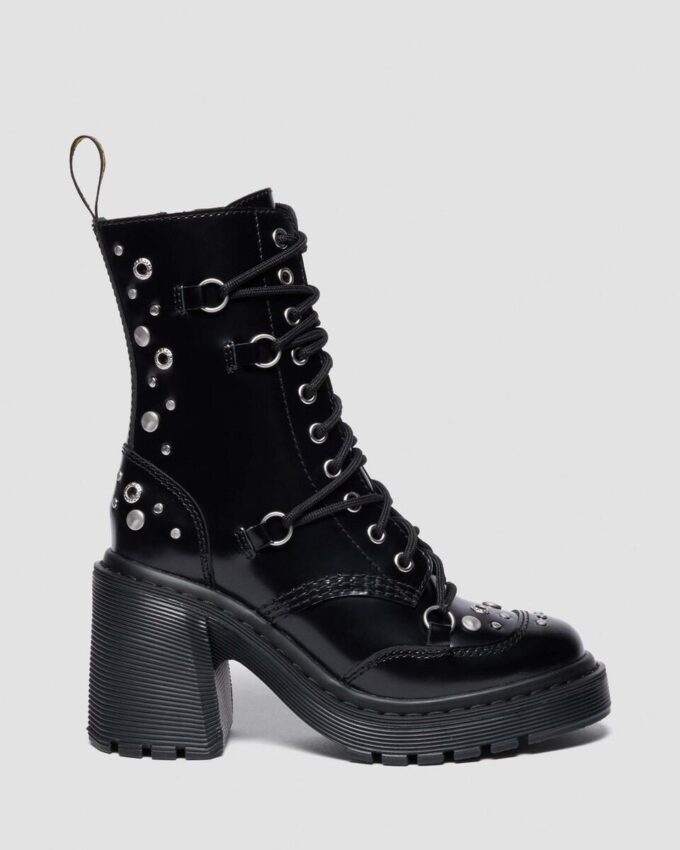 Botas con tacón acampanado y tachuelas CHESNEY en piel Buttero Botas con tacón acampanado y tachuelas CHESNEY en piel Buttero