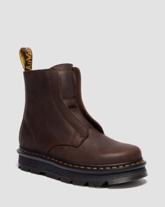 Botas de cuero sin cordones Zebzag