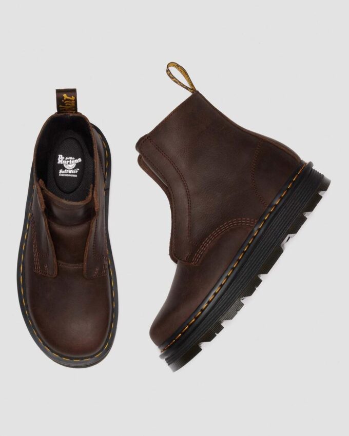 Botas de cuero sin cordones Zebzag Botas de cuero sin cordones Zebzag
