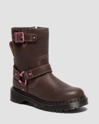 Botas de motero de piel para niños Genaya Junior Botas de motero de piel para niños Genaya Junior