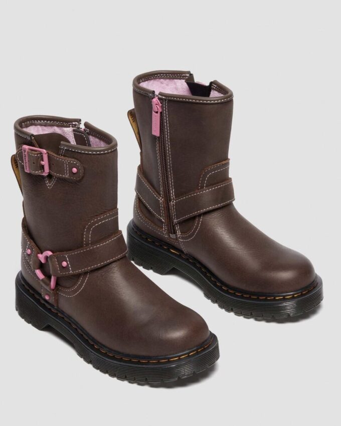 Botas de motero de piel para niños Genaya Junior Botas de motero de piel para niños Genaya Junior