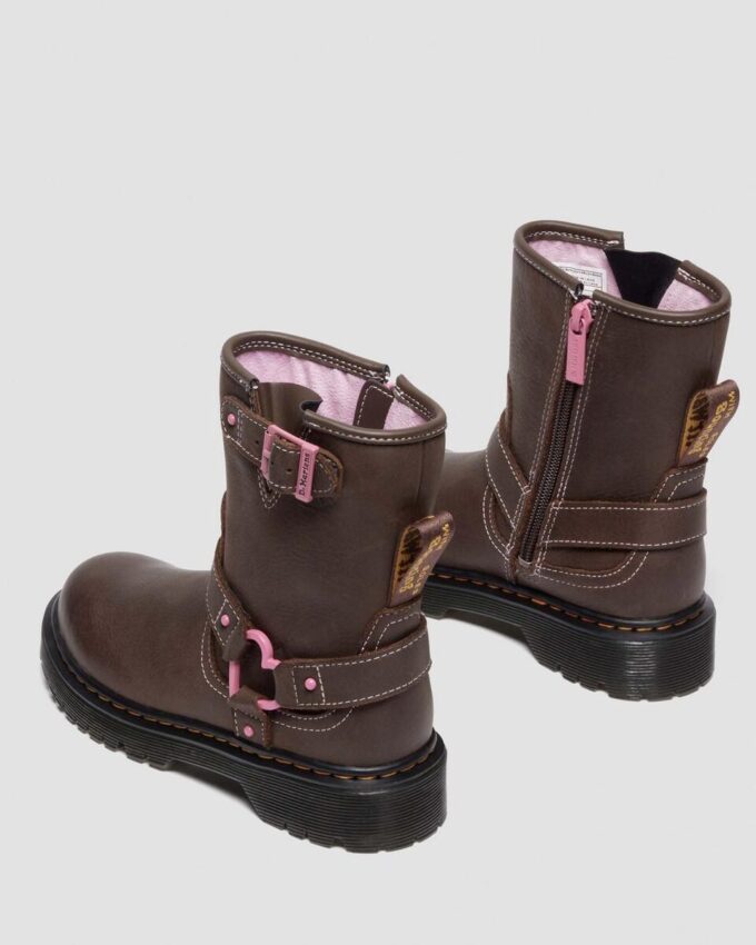 Botas de motero de piel para niños Genaya Junior Botas de motero de piel para niños Genaya Junior