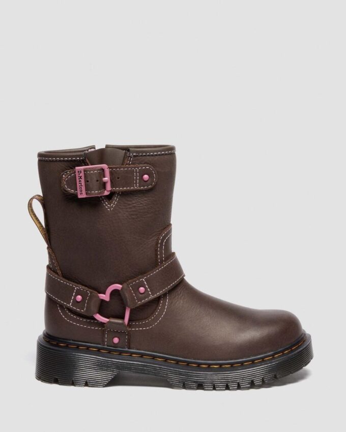 Botas de motero de piel para niños Genaya Junior Botas de motero de piel para niños Genaya Junior