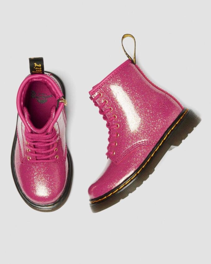 BOTAS DE PATENT LEATHER 1460 GLITTER PARA NIÑOS BOTAS DE PATENT LEATHER 1460 GLITTER PARA NIÑOS