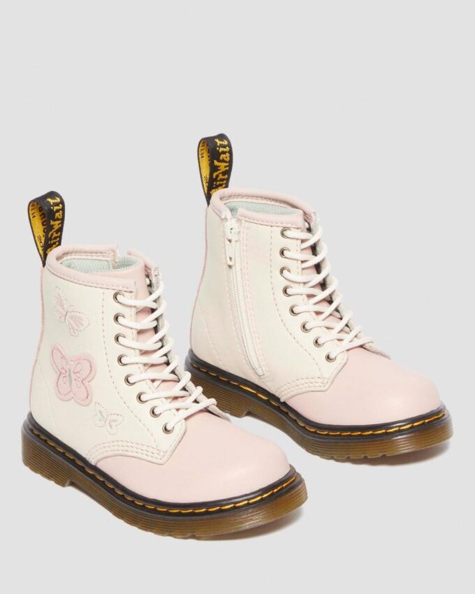 Botas de piel Butterfly 1460 para niños pequeños Botas de piel Butterfly 1460 para niños pequeños