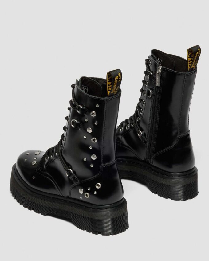 Botas de plataforma con tachuelas Jadon Hi en piel Buttero Botas de plataforma con tachuelas Jadon Hi en piel Buttero