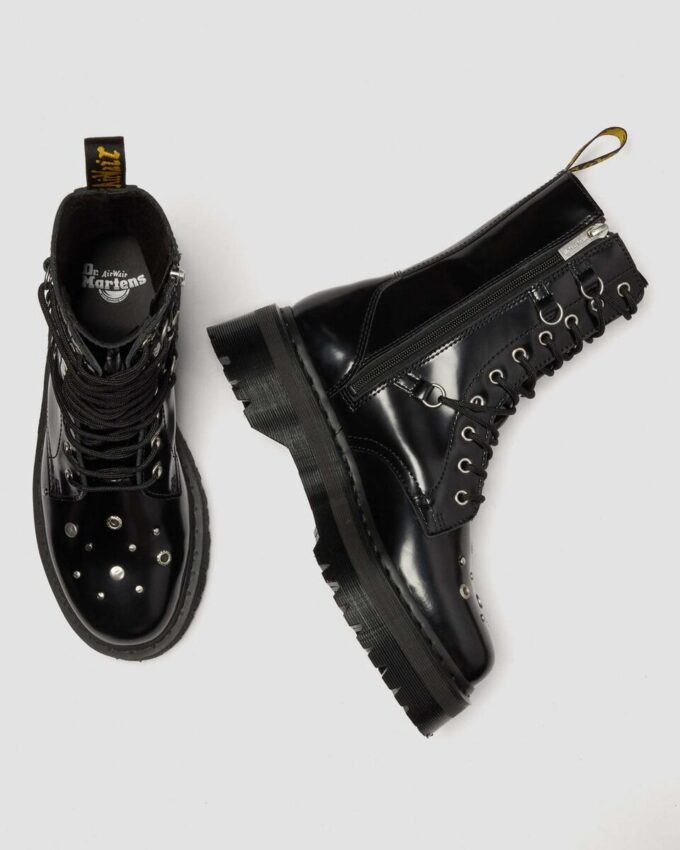 Botas de plataforma con tachuelas Jadon Hi en piel Buttero Botas de plataforma con tachuelas Jadon Hi en piel Buttero