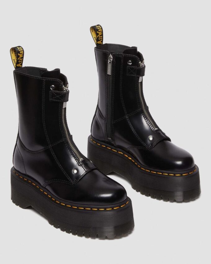 Botas de plataforma de cuero Jetta Hi Max Botas de plataforma de cuero Jetta Hi Max