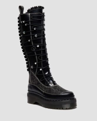Botas de plataforma de cuero XTRM FRILL