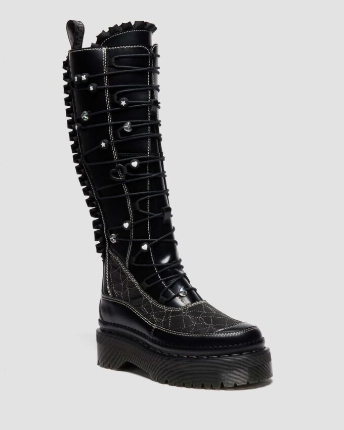 Botas de plataforma de cuero XTRM FRILL Botas de plataforma de cuero XTRM FRILL
