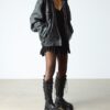 Botas de plataforma de cuero XTRM FRILL Botas de plataforma de cuero XTRM FRILL