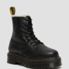 Botas de plataforma de piel con forro de piel sintética Jadon Botas de plataforma de piel con forro de piel sintética Jadon