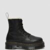 Botas de plataforma de piel con forro de piel sintética Jadon Botas de plataforma de piel con forro de piel sintética Jadon