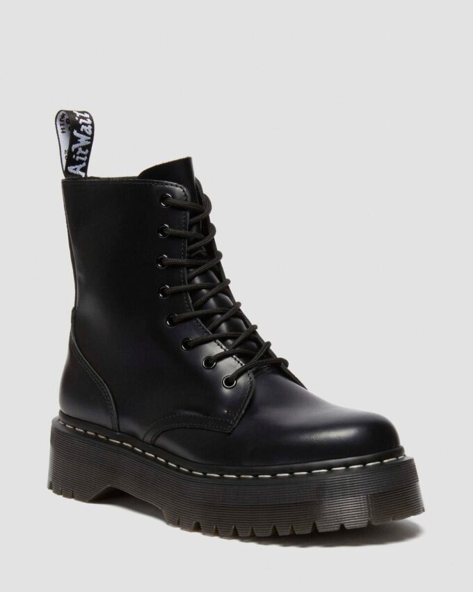 Botas de plataforma de Smooth Leather con costuras blancas Jadon Botas de plataforma de Smooth Leather con costuras blancas Jadon
