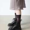 Botas de plataforma de Smooth Leather con costuras blancas Jadon Botas de plataforma de Smooth Leather con costuras blancas Jadon
