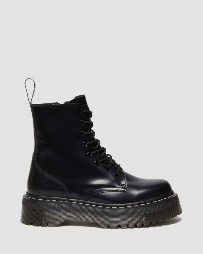 Botas de plataforma de Smooth Leather con costuras blancas Jadon Botas de plataforma de Smooth Leather con costuras blancas Jadon