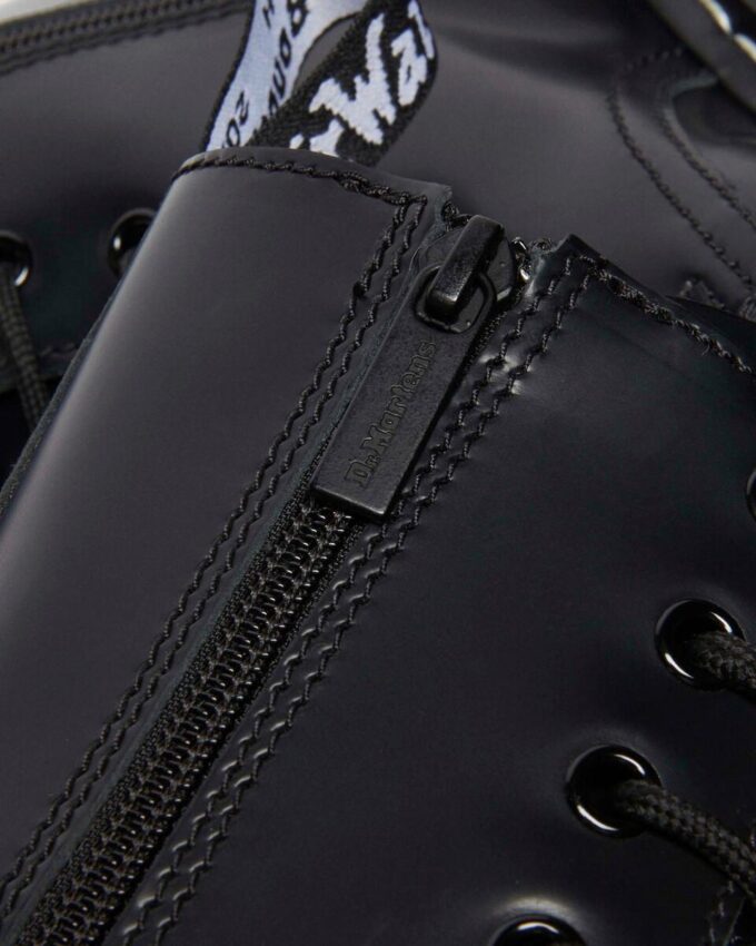 Botas de plataforma de Smooth Leather con costuras blancas Jadon Botas de plataforma de Smooth Leather con costuras blancas Jadon