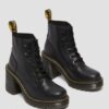 Botas de tacón acampanado con cordones de cuero Jesy Sendal Botas de tacón acampanado con cordones de cuero Jesy Sendal