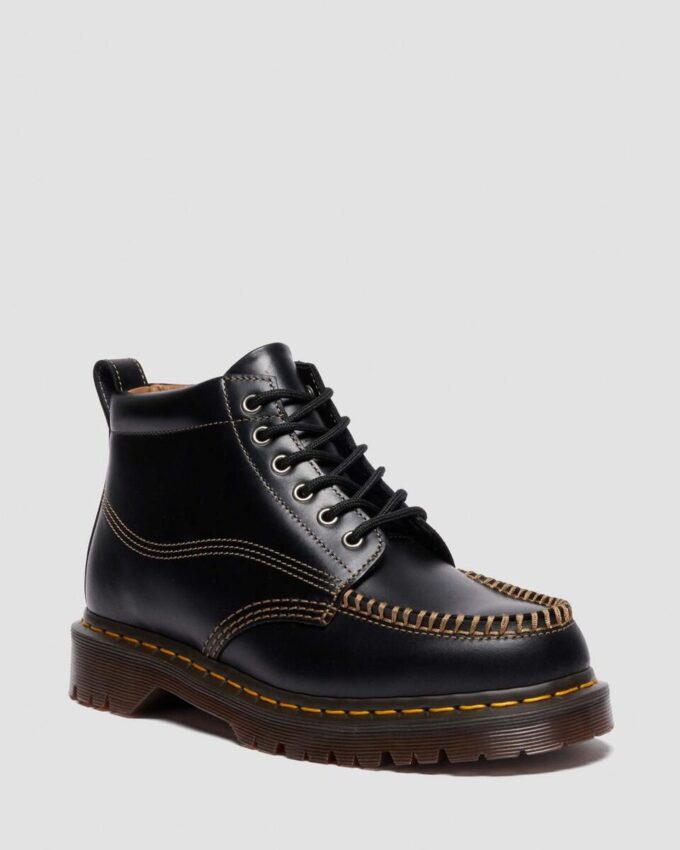 Botas de tobillo de cuero con puntera mocasín LOWELL CHUKKA