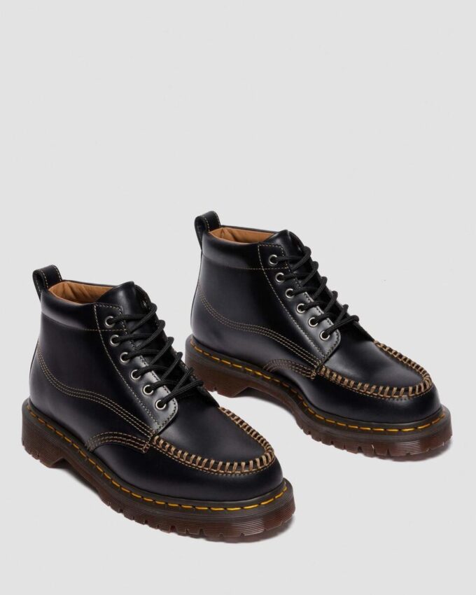 Botas de tobillo de cuero con puntera mocasín LOWELL CHUKKA