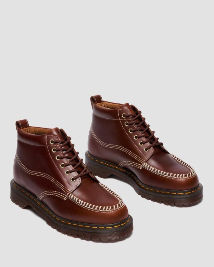 Botas de tobillo de cuero con puntera mocasín LOWELL CHUKKA