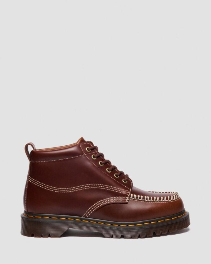 Botas de tobillo de cuero con puntera mocasín LOWELL CHUKKA