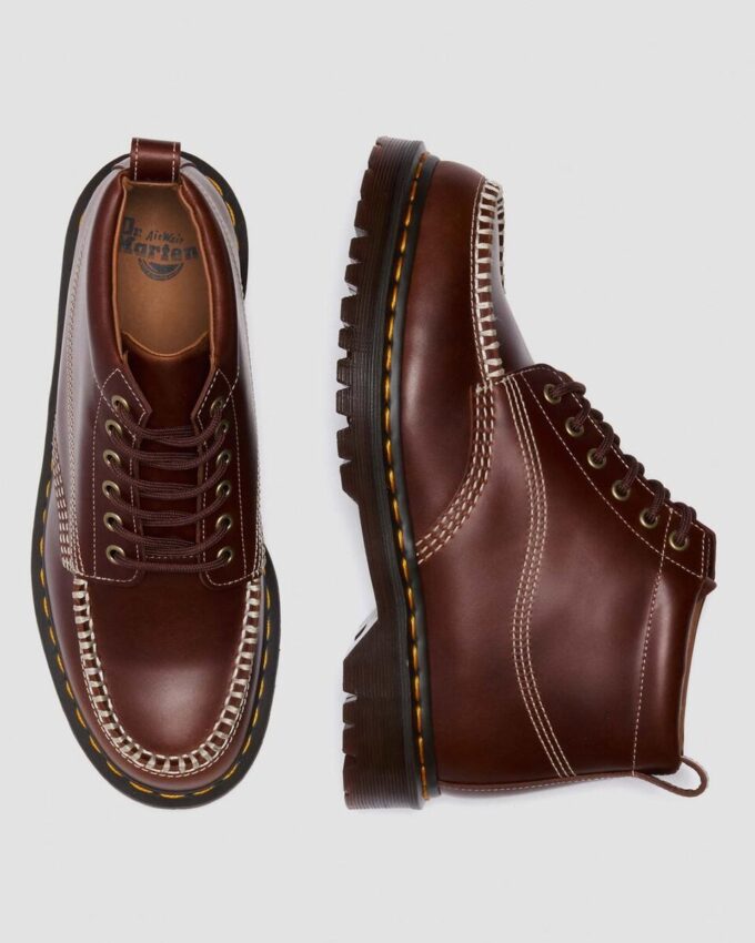 Botas de tobillo de cuero con puntera mocasín LOWELL CHUKKA