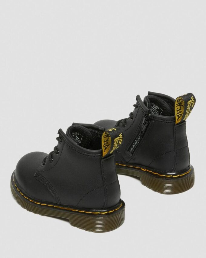 Botas infantiles 1460 Softy T de cuero con cordones Botas infantiles 1460 Softy T de cuero con cordones