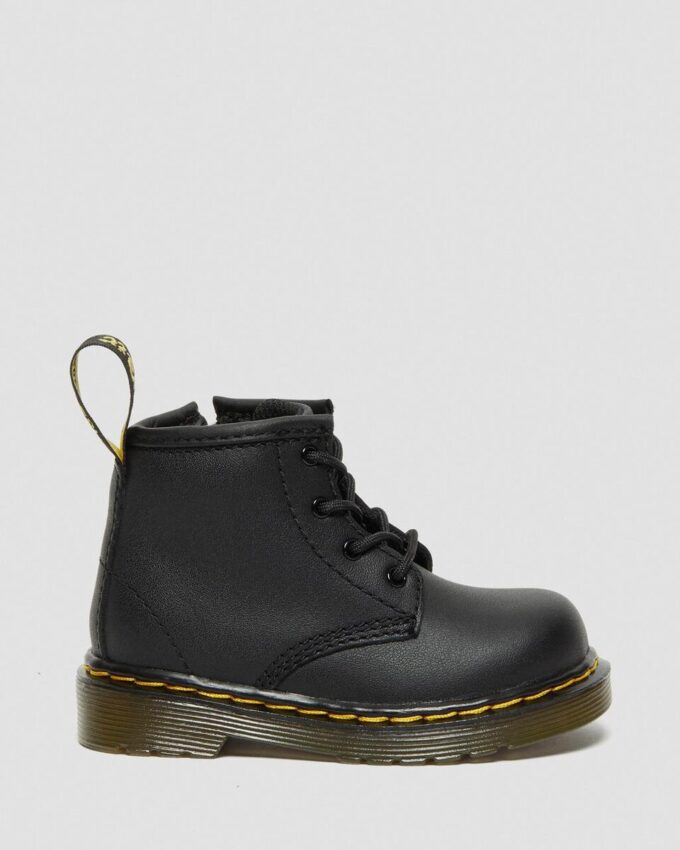 Botas infantiles 1460 Softy T de cuero con cordones Botas infantiles 1460 Softy T de cuero con cordones