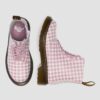 Botas Junior 1460 de cuero a cuadros