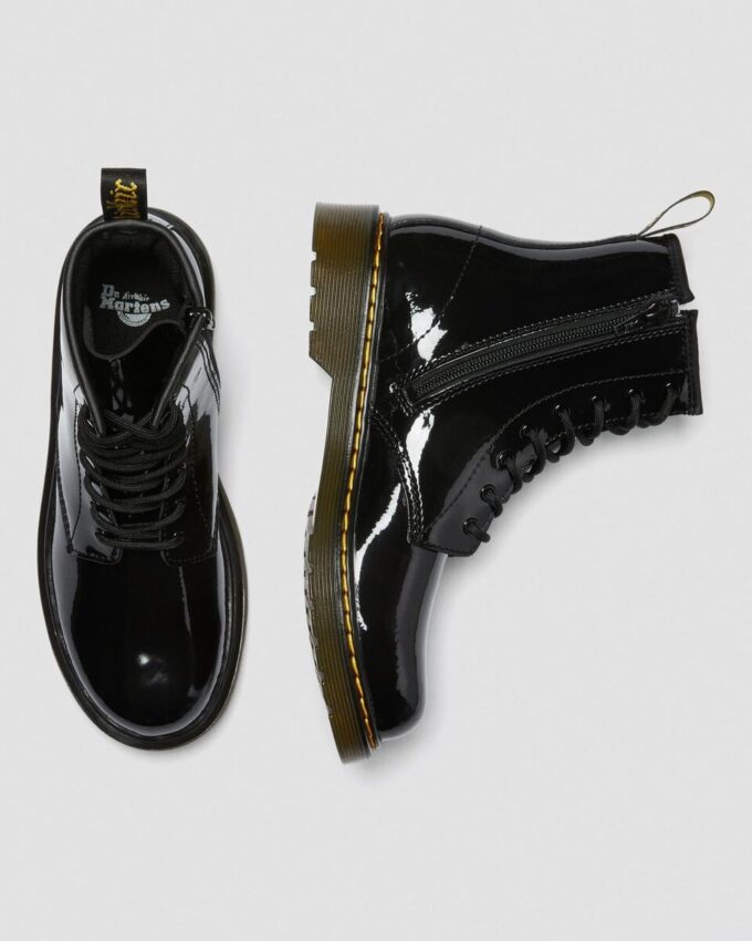 Botas juveniles 1460 de Patent Leather con cordones Botas juveniles 1460 de Patent Leather con cordones