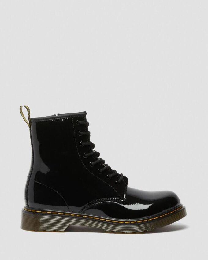 Botas juveniles 1460 de Patent Leather con cordones Botas juveniles 1460 de Patent Leather con cordones