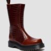 Botas REJENA de piel con relieve de cocodrilo Botas REJENA de piel con relieve de cocodrilo