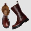 Botas REJENA de piel con relieve de cocodrilo Botas REJENA de piel con relieve de cocodrilo