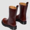 Botas REJENA de piel con relieve de cocodrilo Botas REJENA de piel con relieve de cocodrilo
