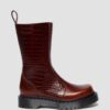 Botas REJENA de piel con relieve de cocodrilo Botas REJENA de piel con relieve de cocodrilo
