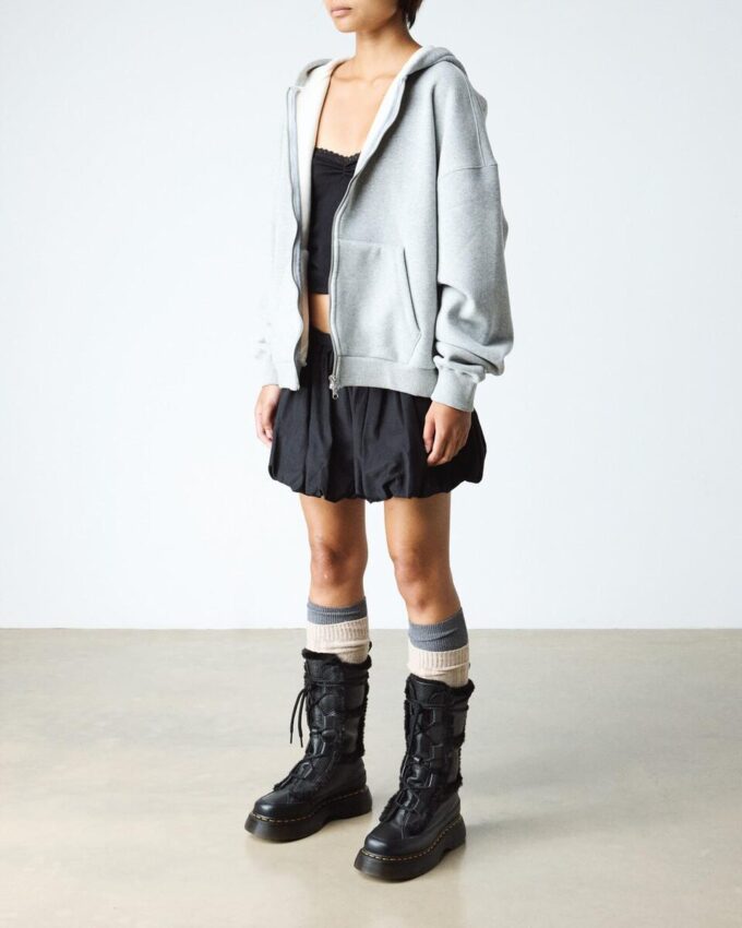 Buzz Lace Up Botas con cordones de Nappa Leather molida con forro de piel sintética Buzz Lace Up Botas con cordones de Nappa Leather molida con forro de piel sintética