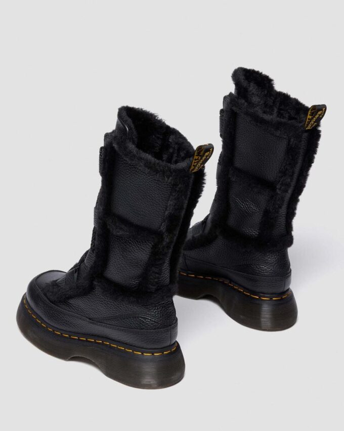 Buzz Lace Up Botas con cordones de Nappa Leather molida con forro de piel sintética Buzz Lace Up Botas con cordones de Nappa Leather molida con forro de piel sintética