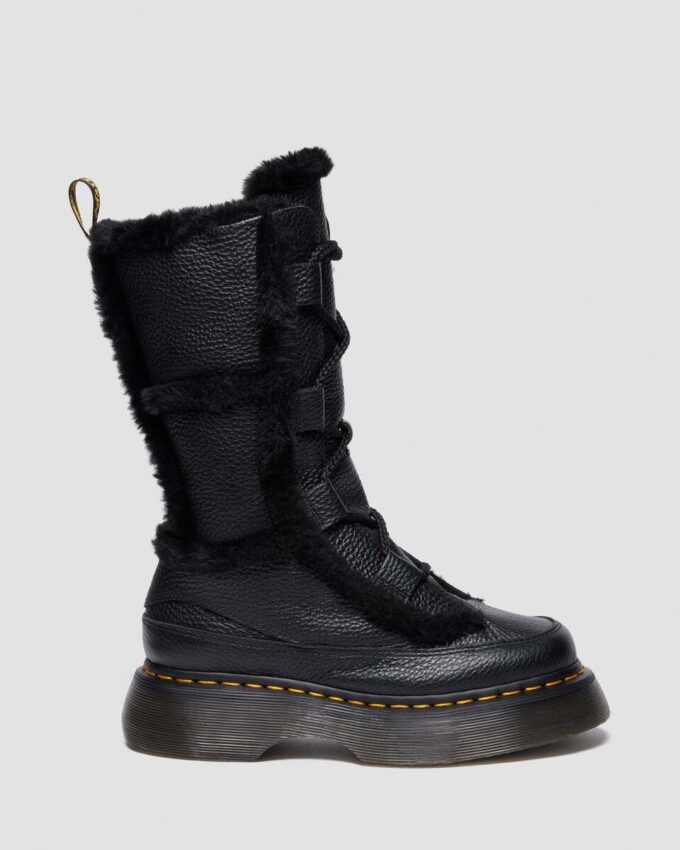 Buzz Lace Up Botas con cordones de Nappa Leather molida con forro de piel sintética Buzz Lace Up Botas con cordones de Nappa Leather molida con forro de piel sintética